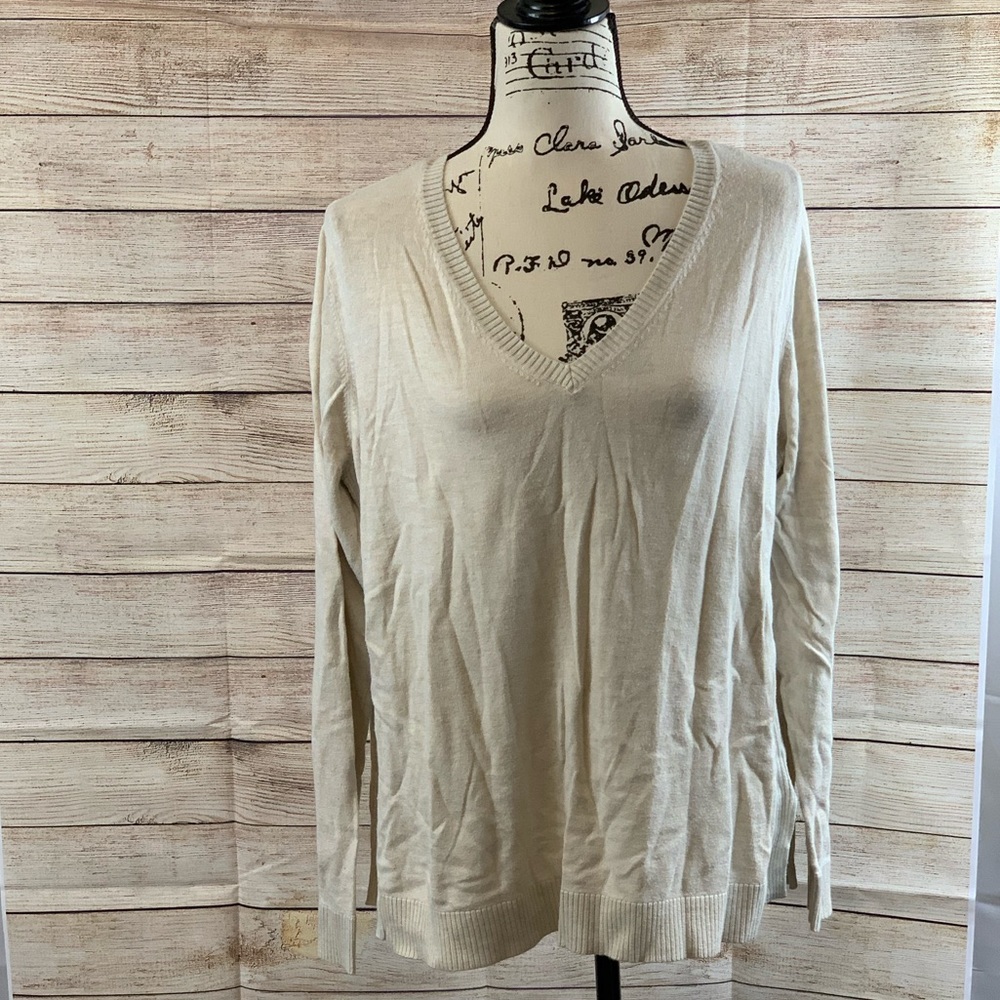 Gap Tan Lightweight Long Sleeve Top